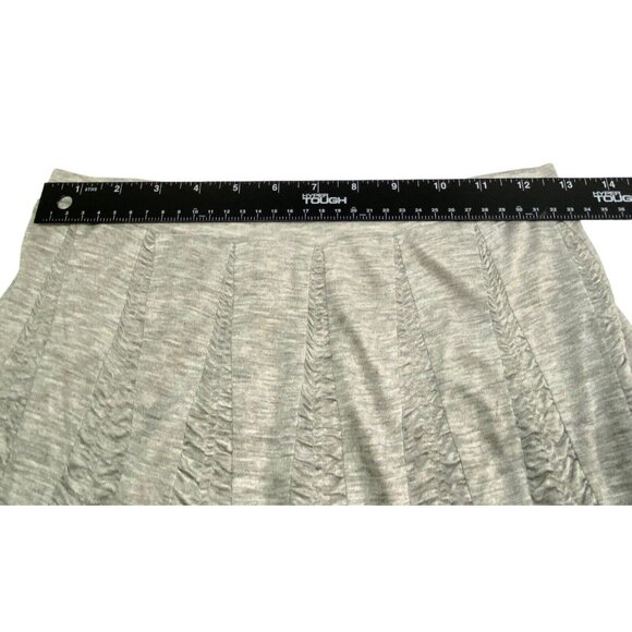 Vtg NWT TRACY REESE Women Savvy Chic Rouch Skirt Knee Length Sz XS Gray 73-10 - Picture 7 of 12